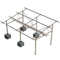 Solar Structures - Polycarbonate, Standard Size | Blue Color, Automatic Switch Mode, 220 Volt Input Voltage, Polycrystalline Technology, 1-year Warranty
