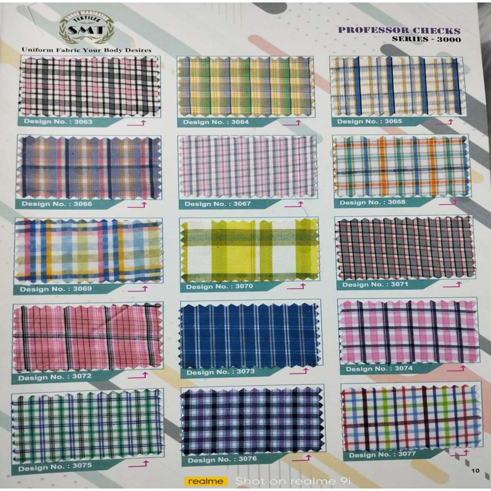 CheckMate Uniform Shirting Fabric