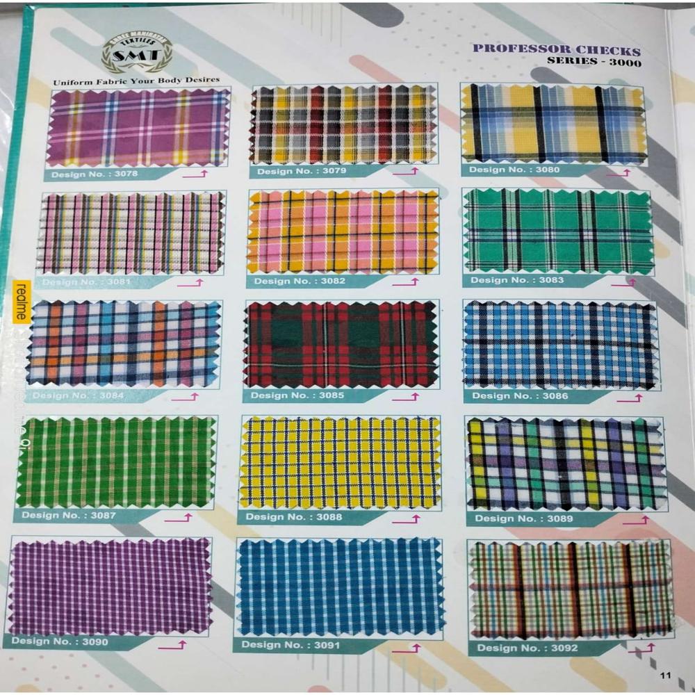 CheckMate Uniform Shirting Fabric
