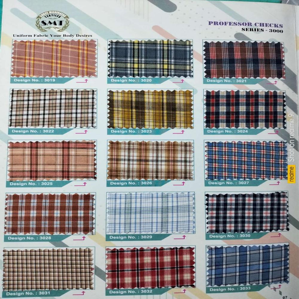 CheckMate Uniform Shirting Fabric