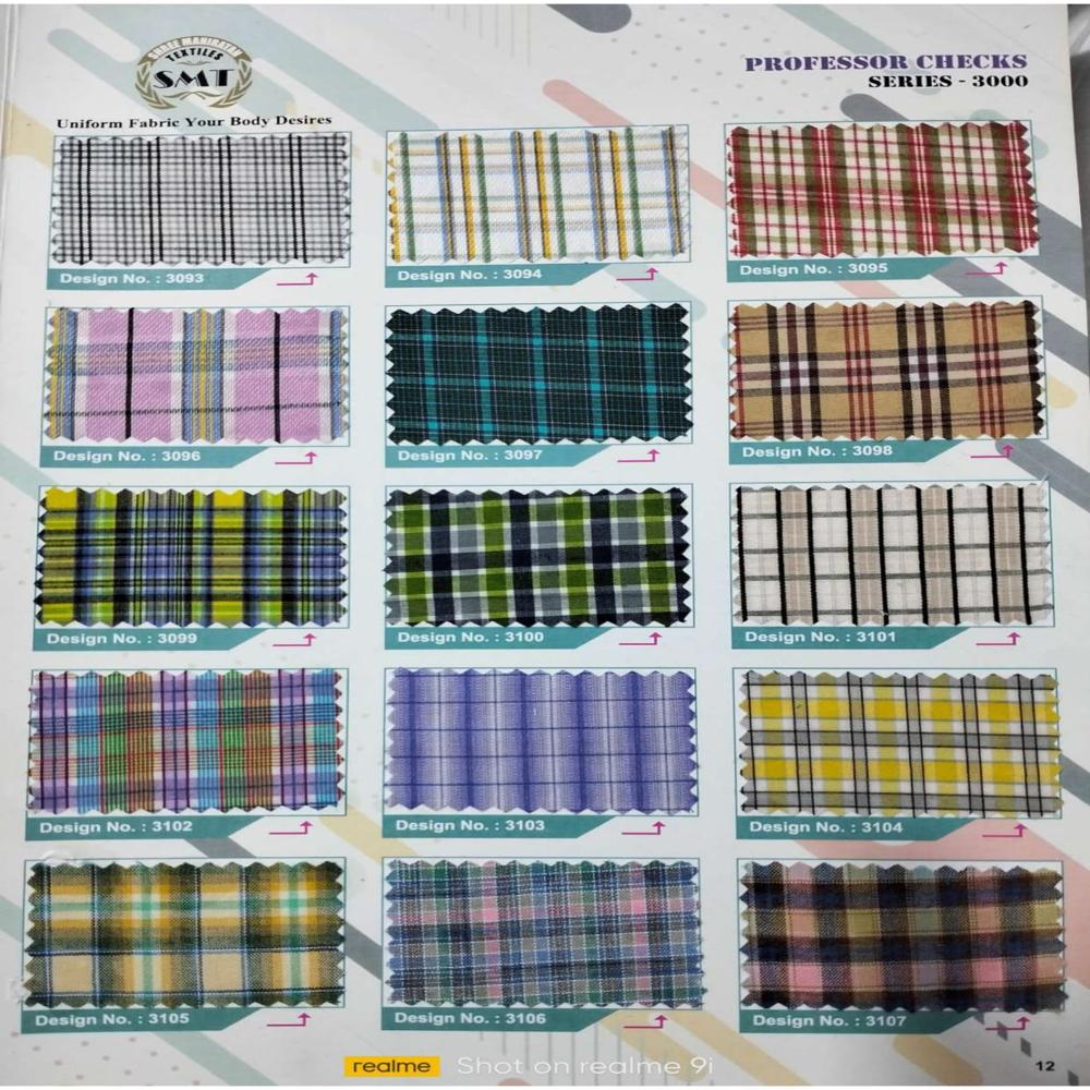 Classic Check Uniform Fabric