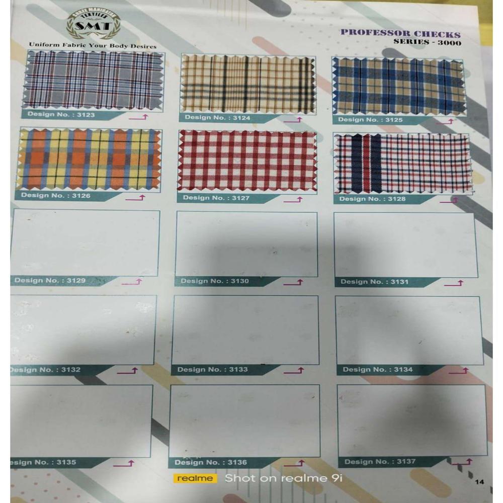 Classic Check Uniform Fabric