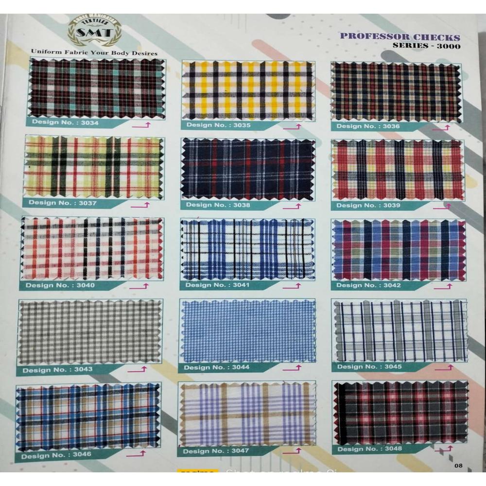 Classic Check Uniform Fabric