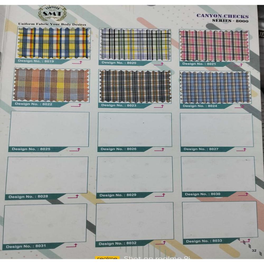 Dailywear Checks Fabric - Application: Apparel