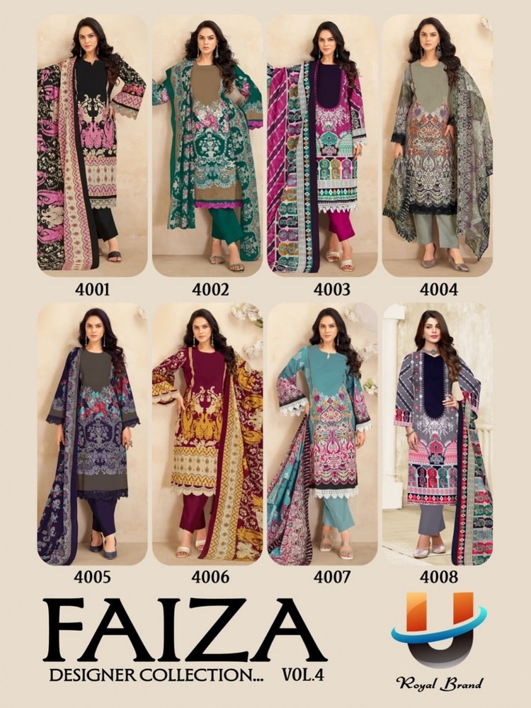 Royal Faiza Vol-4  Karachi Dress material