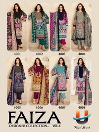 Royal Faiza Vol-4  Karachi Dress material