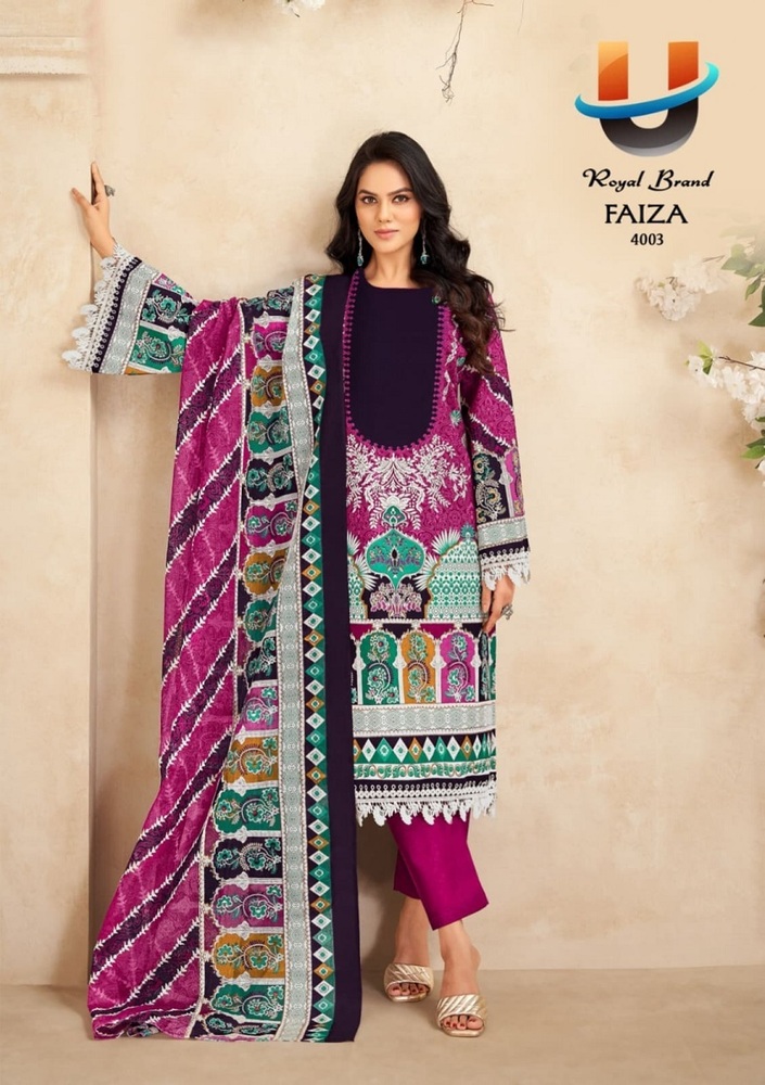 Royal Faiza Vol-4  Karachi Dress material