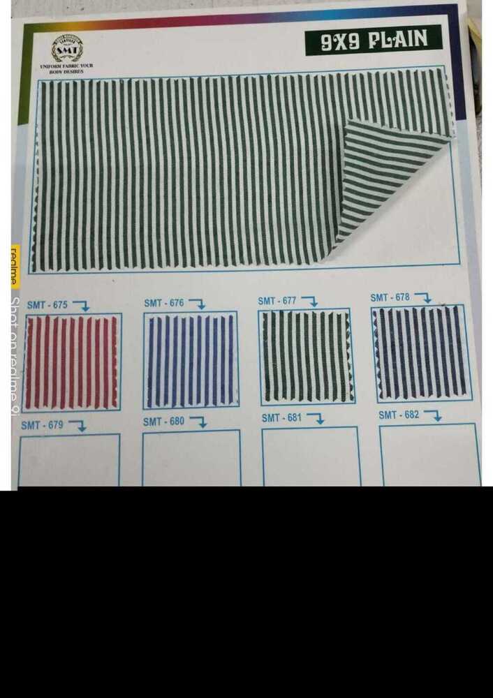 PolyOxford Stripe Shirting Fabric