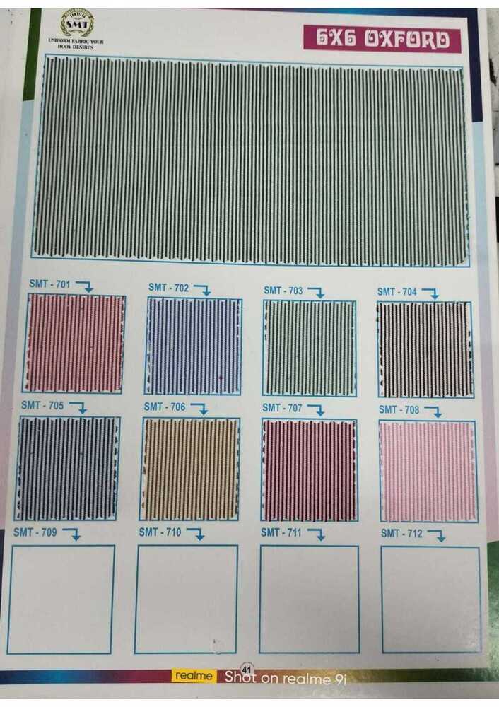 PolyOxford Stripe Shirting Fabric
