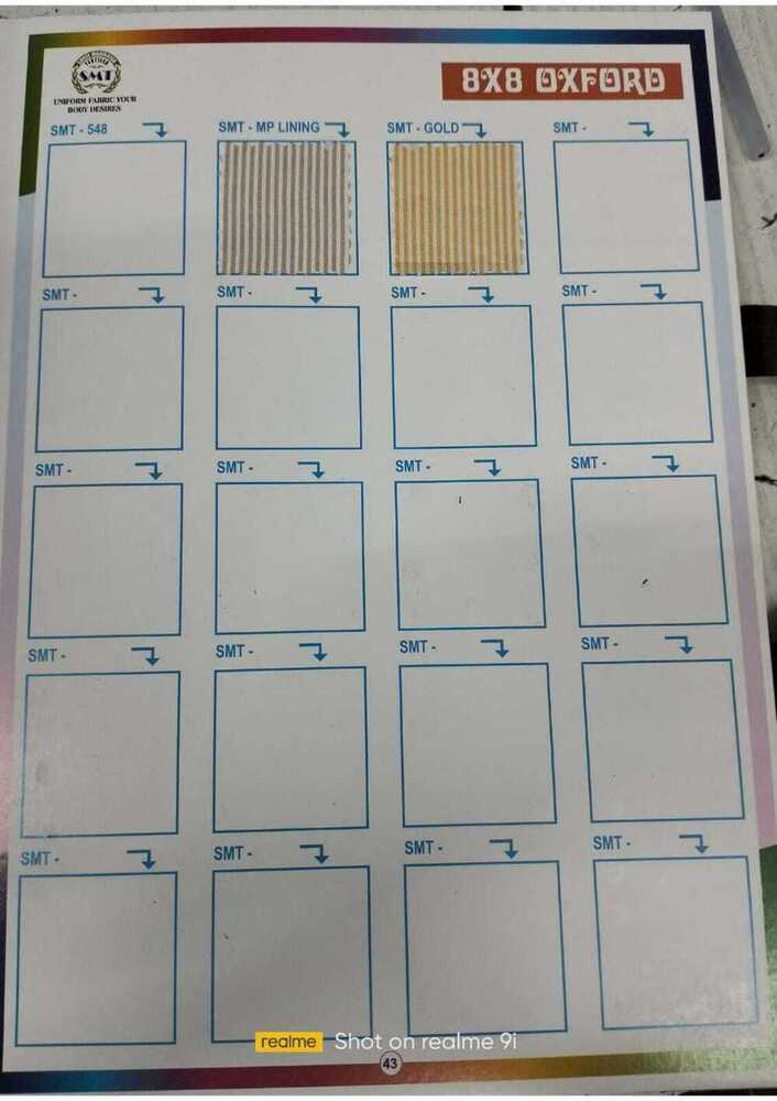 PolyOxford Stripe Shirting Fabric