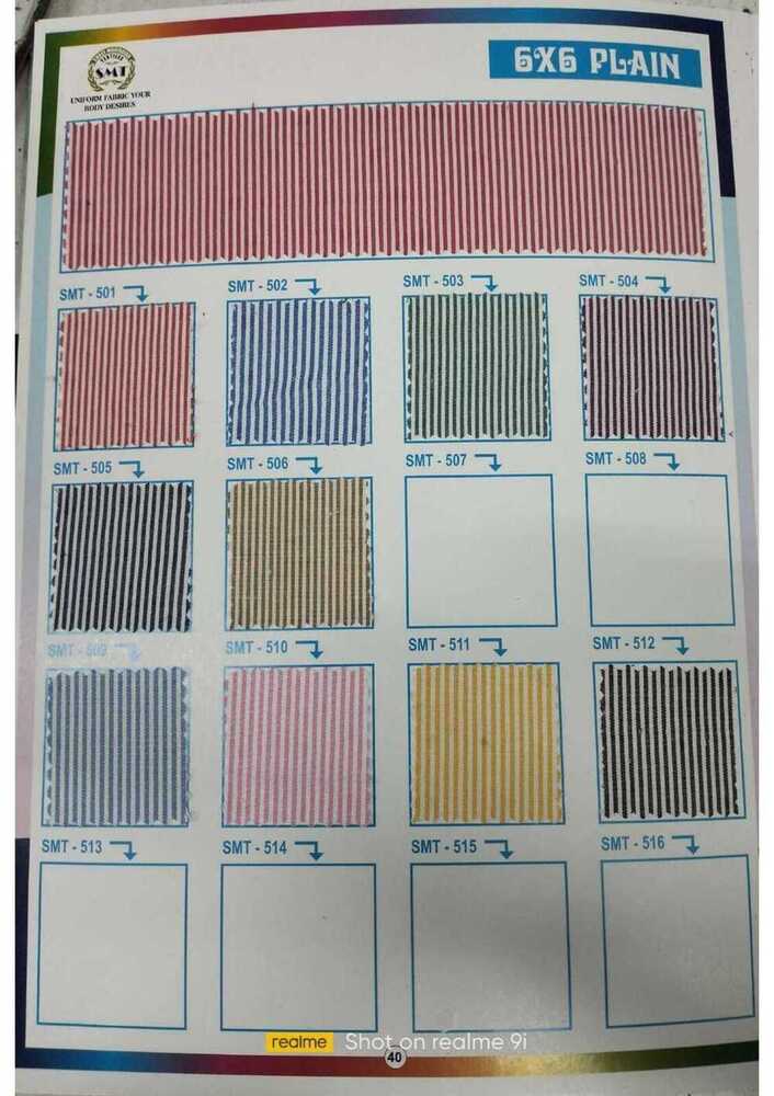 PolyOxford Stripe Shirting Fabric