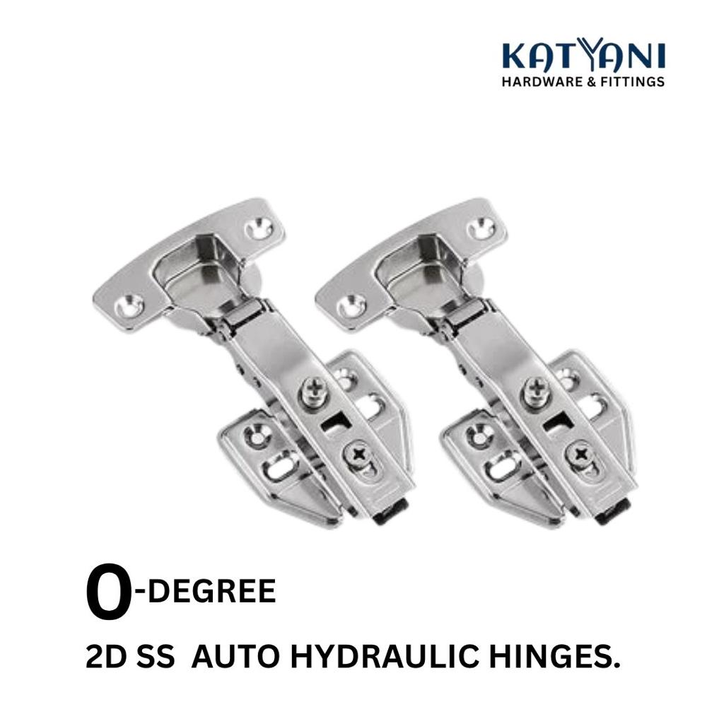 2d Ss 0crank Auto Hinges - Color: Silver