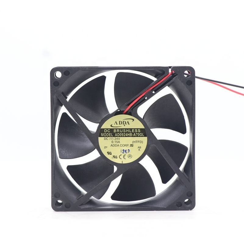 ADDA AD0924HB-A70GL AD0924HB-A71GL 92X92X25mm 9225 9cm 24V DC 52.5CFM 2900RPM Inverter Axial Cooling Fan