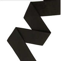 Plain Woven Elastic- Polyester - Color: Black