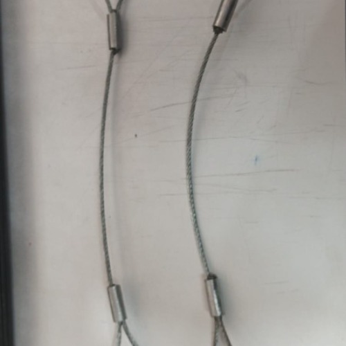 Hose-to-hose Whip Checks / Hose-to-tool / Hose-to-equipment / Hose-to-pipe / Rigid Connections - Color: Silver