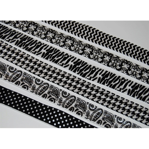 Damask Elastic - Color: Black