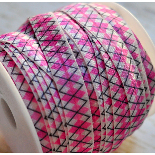 Damask Elastic - Color: Black