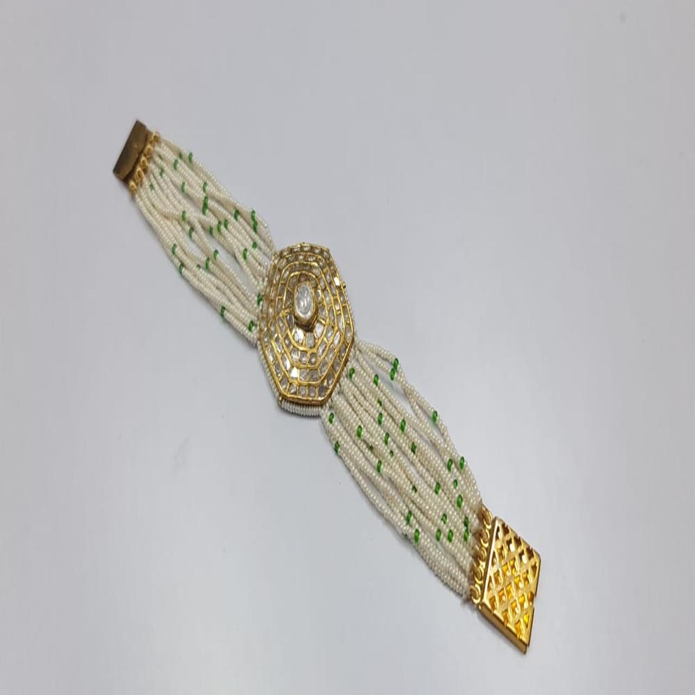 18Kt Hallmarked Gold Uncut Polki Bracelet