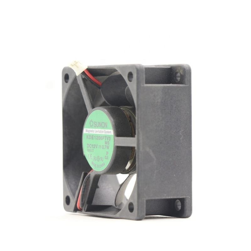 SUNON KDE1206PTV3 6025 6cm 60X60X25mm 12V DC 0.7W 80CFM 3400rpm Magnetic Levitation Ultra-quiet Axial Cooling Fan