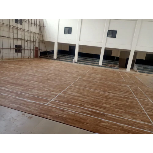 Indoor Badminton Court Flooring - Design Type: Plain