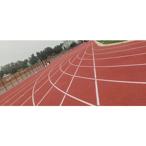Epdm Running Track Flooring - Color: Red