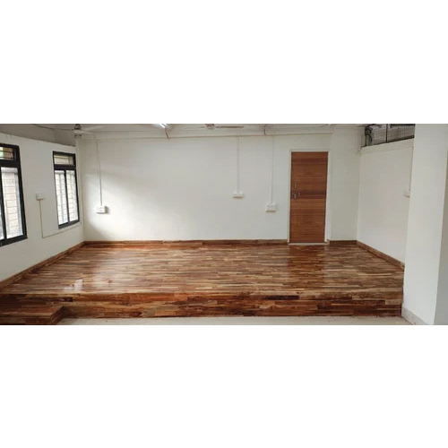 Teak Wooden Flooring - Design Type: Plain