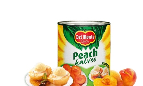 डेल मोंटे आड़ू के आधे