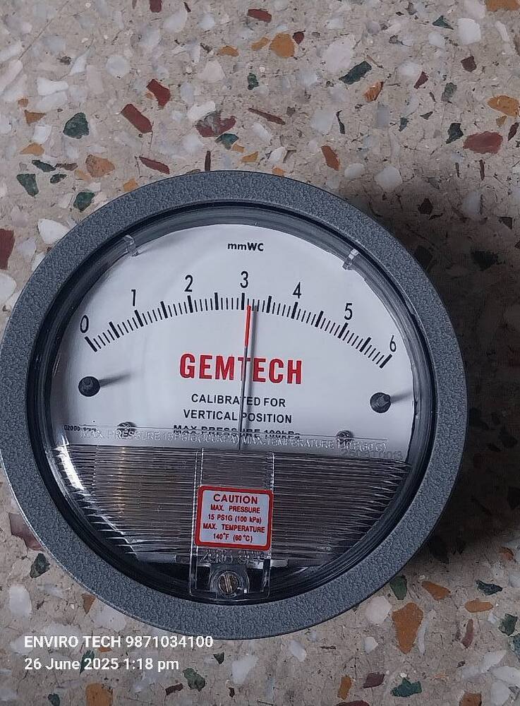 GEMTECH Differential Pressure Gauge Distributor From Ahmedabad Gujarat India