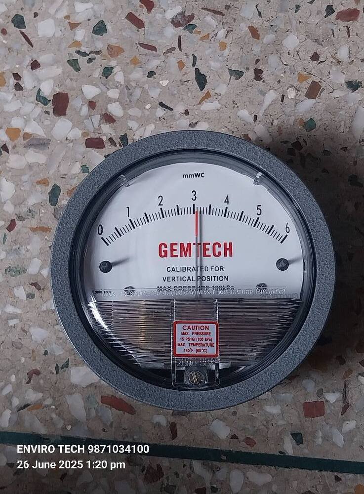 GEMTECH Differential Pressure Gauge Distributor From Ahmedabad Gujarat India