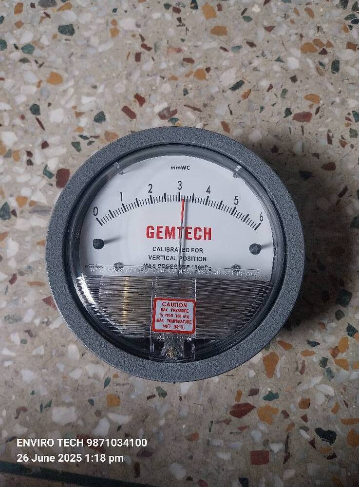 GEMTECH Differential Pressure Gauge Distributor From Ahmedabad Gujarat India