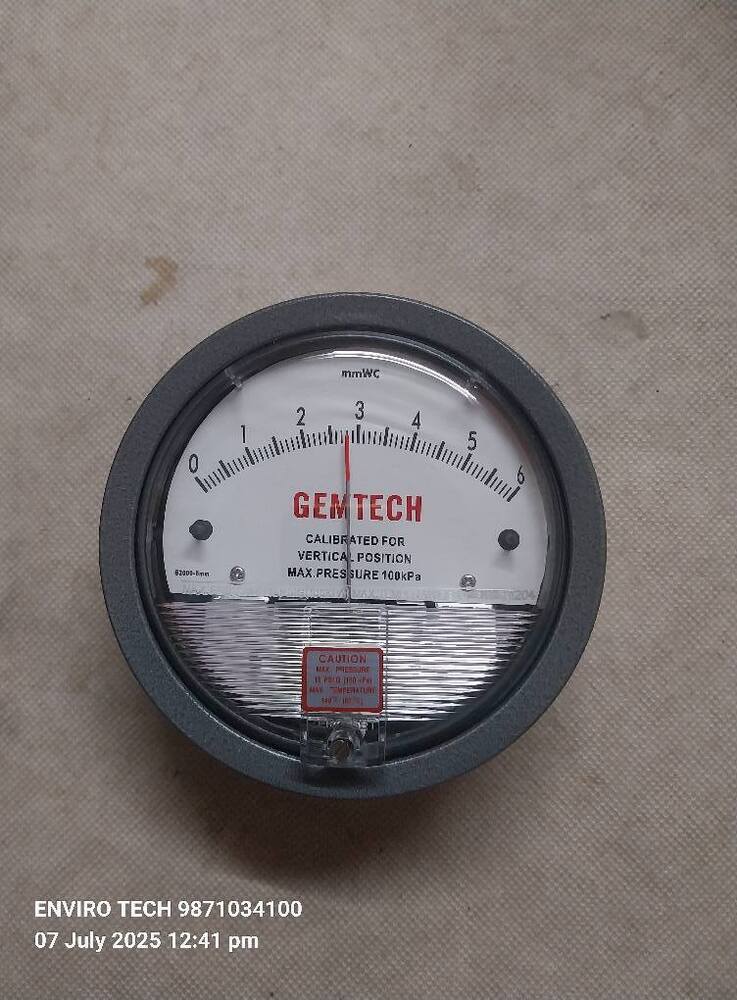 GEMTECH Differential Pressure Gauge Supplier From Ghaziabad Uttar Pradesh