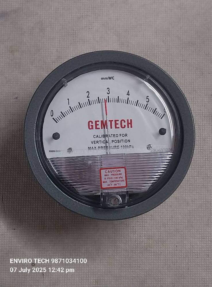 GEMTECH Differential Pressure Gauge Supplier From Ghaziabad Uttar Pradesh