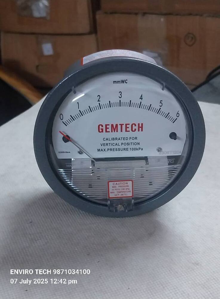 GEMTECH Differential Pressure Gauge Supplier From Ghaziabad Uttar Pradesh