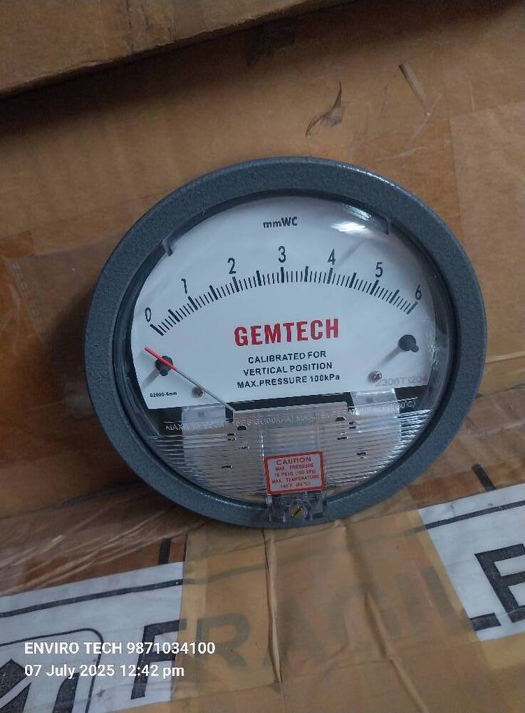 GEMTECH Differential Pressure Gauge Supplier From Hodal Haryana