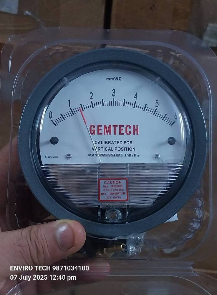 GEMTECH Differential Pressure Gauge Supplier From Hodal Haryana