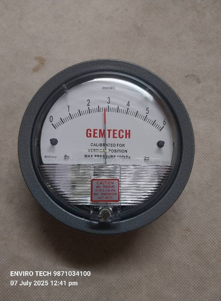 GEMTECH Differential Pressure Gauge Supplier From Hodal Haryana