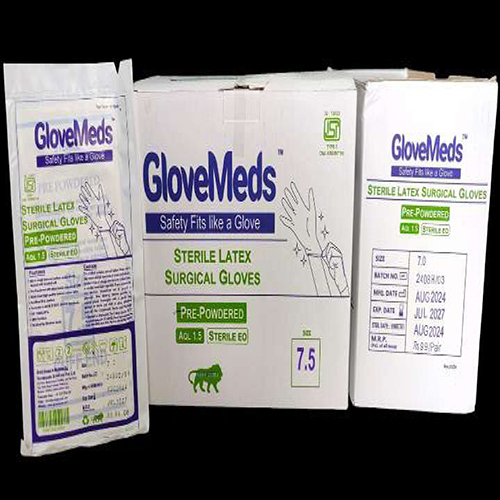 Sterile Latex Surgical Gloves - Color: Different Available