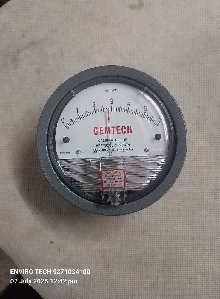 GEMTECH Differential Pressure Gauge Supplier From Goa