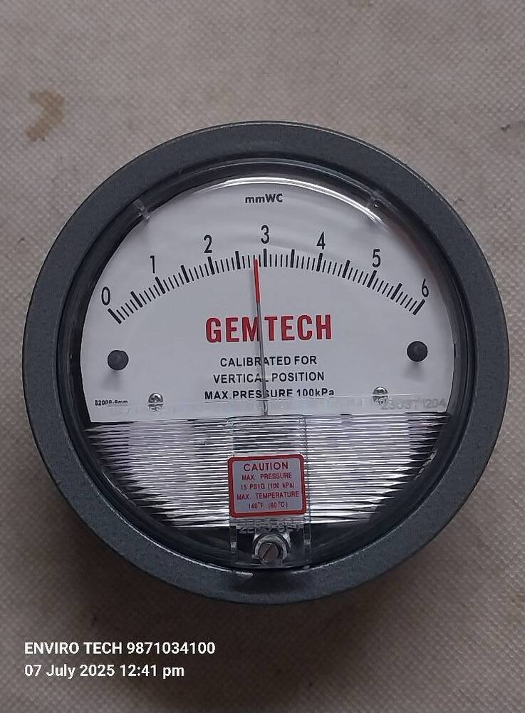 GEMTECH Differential Pressure Gauge Supplier From Goa