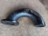 Cast Iron Air Vent Pipe - Color: Black