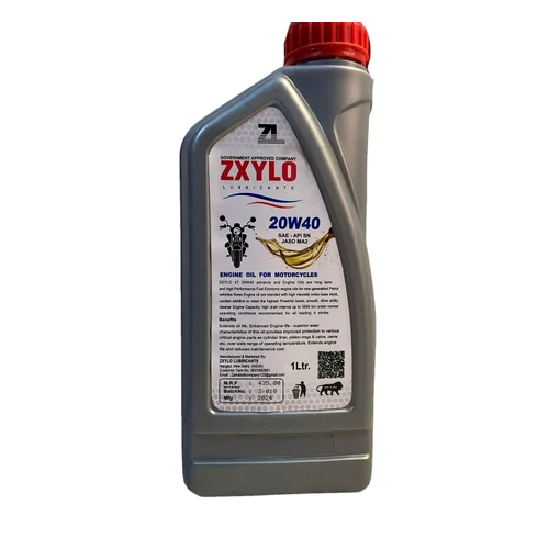 Zxylo 20w40 Synthetic 4 Stroke Motor Cycle Engine Oil - Pack Type: Bottle
