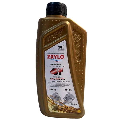 900 Ml Zxylo 20w-40 Api-sl Synthetic Bike Engine Oil - Pack Type: Bottle