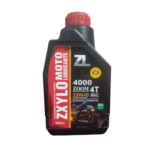 900 Ml Zxylo 20W40 4T Synthetic Bike Engine Oil - Pack Type: Bottle