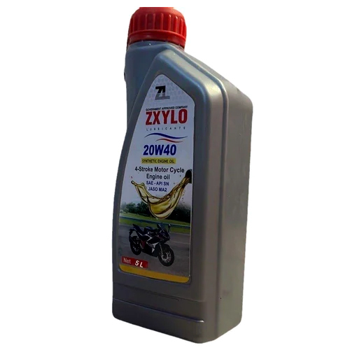 5 L Zxylo 20W40 Synthetic 4 Stroke Motor Cycle Engine Oil - Pack Type: Bottle