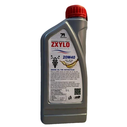 5 L ZXYLO 20W40 Synthetic 4 Stroke Motor Cycle Engine Oil
