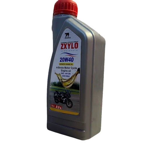 3.5 L Zxylo 20W40 Synthetic 4 Stroke Motor Cycle Engine Oil - Pack Type: Bottle
