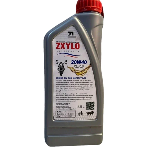 3.5 L ZXYLO 20W40 Synthetic 4 Stroke Motor Cycle Engine Oil