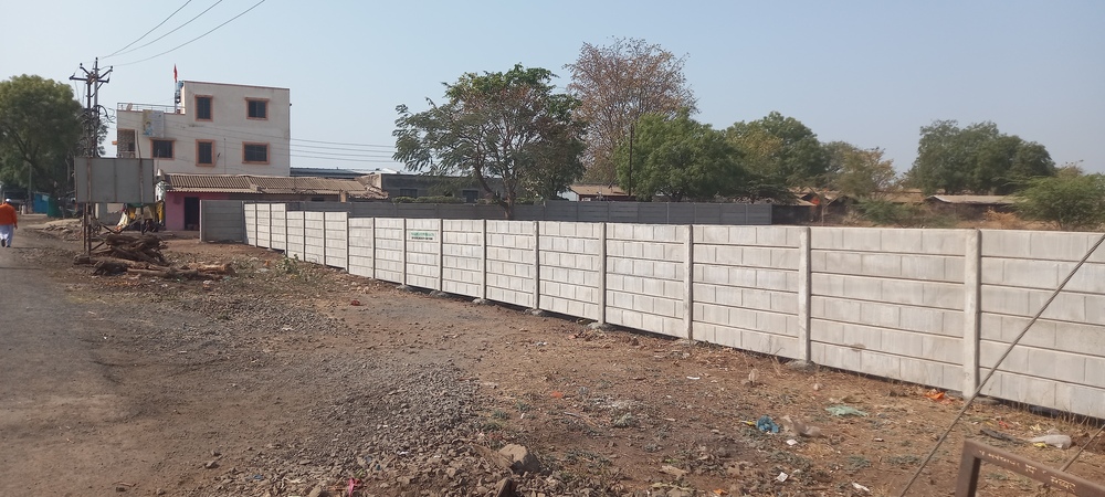 Rcc Folding Compound Wall - High-quality Rcc/concrete, Various Sizes Available , Polished Surface For Aesthetic Appeal And Easy Transportation