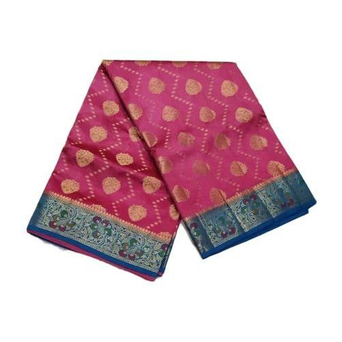 Dupion Silk Saree - Color: Different Available