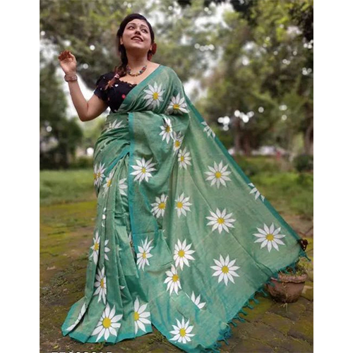 Handloom Cotton Saree - Color: Different Available